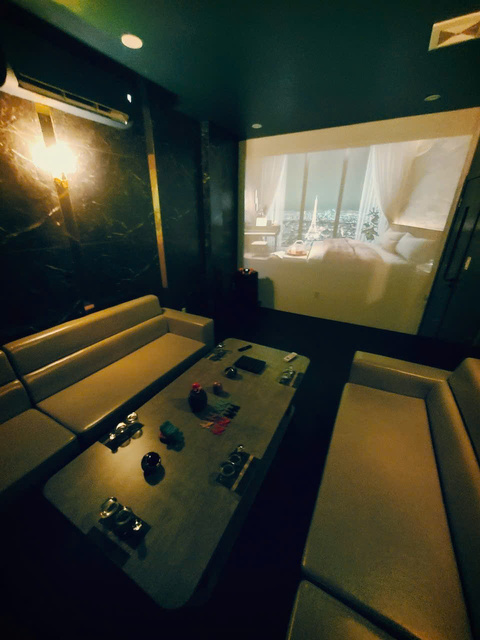A distinctive space under refined lighting.